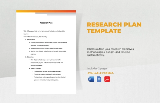 Research Plan Template
