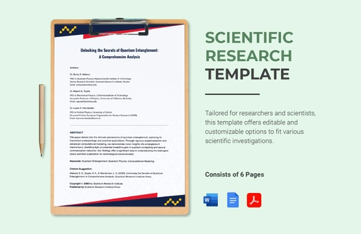 Scientific Research Template