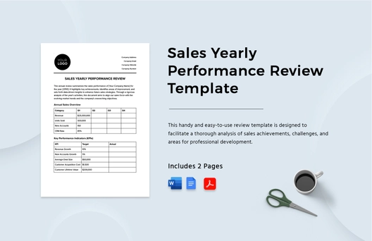 Sales Yearly Performance Review Template
