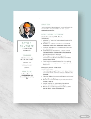 Construction Inspector Resume
