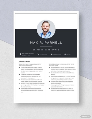 Critical Care Nurse Practitioner Resume