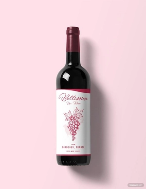 Minimal Wine Label Template