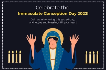 Free Feast of the Immaculate Conception Day 2023 Template to Edit Online