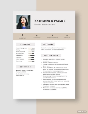 Customer Account Specialist Resume