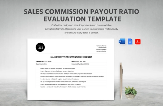 Sales Incentive Program Launch Checklist Template Sales Incentive Program Launch Checklist Template