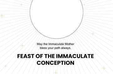 Free Feast of the Immaculate Conception Day Banner Template to Edit Online