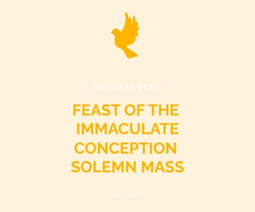 Free Feast of the Immaculate Conception Day Ad Banner Template to Edit Online