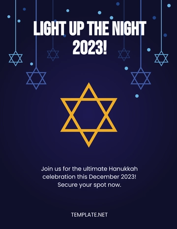 Free Hanukkah Event Flyer Template to Edit Online | Template.net