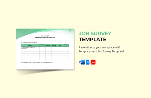Job Survey Template