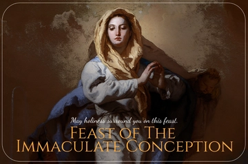 Free Feast of the Immaculate Conception Holiday Template to Edit Online