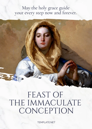 Free Feast of the Immaculate Conception Greeting Template to Edit Online