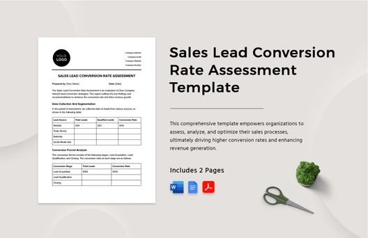 Sales Lead Conversion Rate Assessment Template