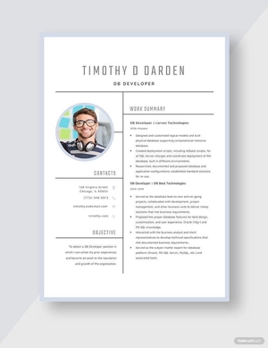 DB Developer Resume