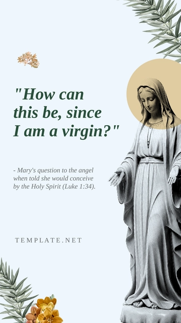 Free Immaculate Conception Quote Template to Edit Online