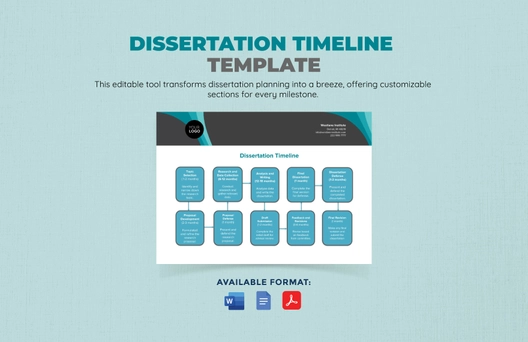 Dissertation Timeline Template