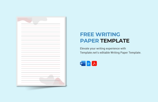 Writing Paper Template