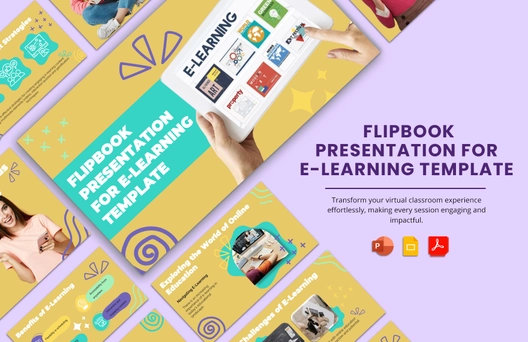 Flipbook Presentation for E-Learning Template