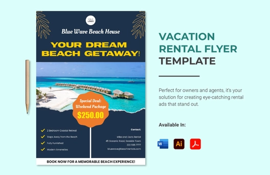 Vacation Rental Flyer Template