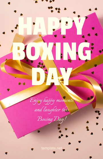 Free Creative Boxing Day Poster Template to Edit Online