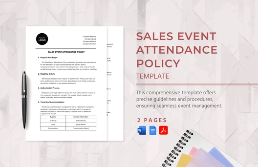 Sales Event Attendance Policy Template