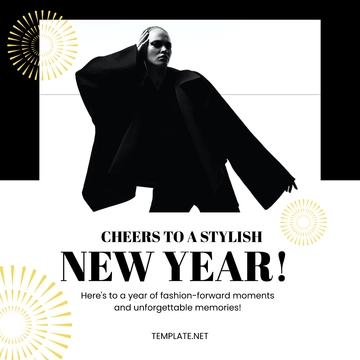 Free New Year Instagram Post Template to Edit Online