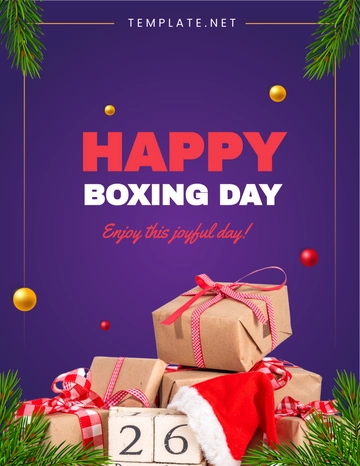 Free Boxing Day Flyer Design Template to Edit Online | Template.net