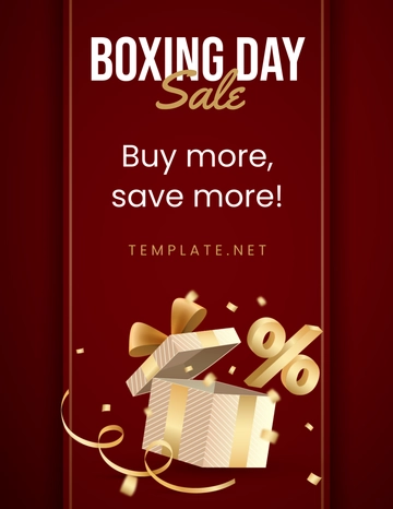 Free Boxing Day Retail Flyer Template to Edit Online
