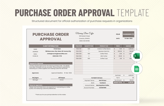 Purchase Order Approval Template
