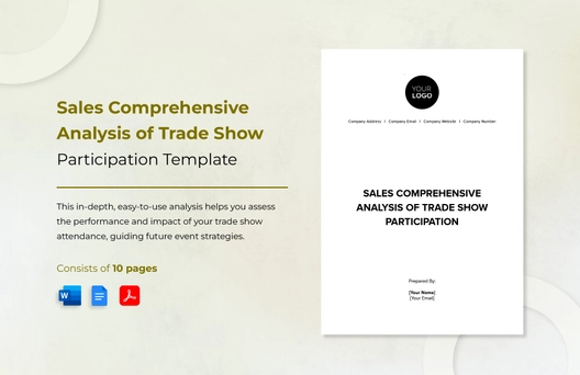 Sales Comprehensive Analysis of Trade Show Participation Template Sales Comprehensive Analysis of Trade Show Participation Template