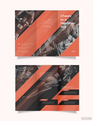 Personal Trainer Tri-Fold Brochure Template