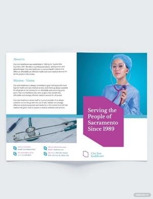 Healthcare Bi-Fold Brochure Template Healthcare Bi-Fold Brochure Template