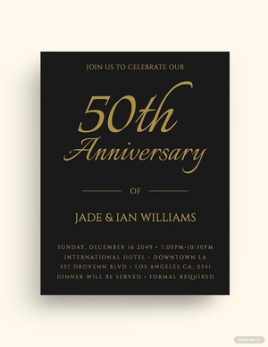 Fall Wedding Anniversary Gala Flyer Template