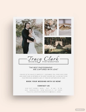 Wedding Photographer Flyer Template