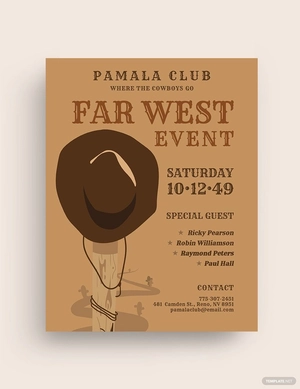 Western Farwest Flyer Template