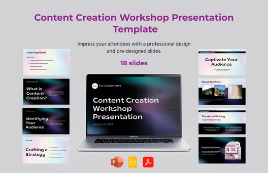 Content Creation Workshop Presentation Template