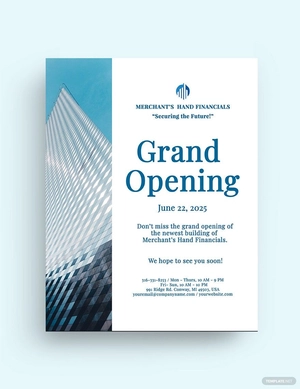 Company Grand Opening Flyer Template