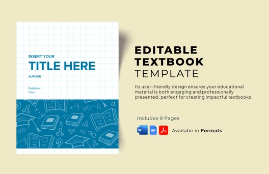 Editable Textbook Template