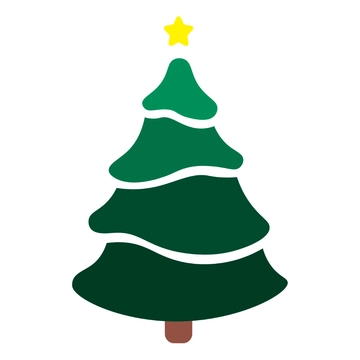 Free Green Christmas Tree Template Clipart to Edit Online