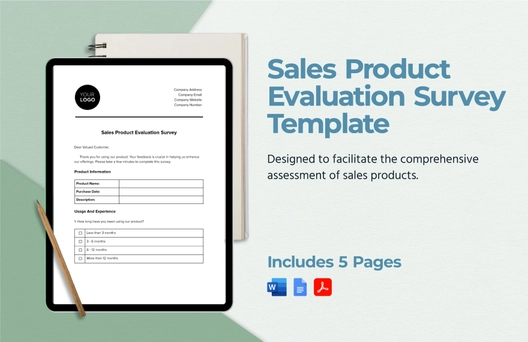 Sales Product Evaluation Survey Template