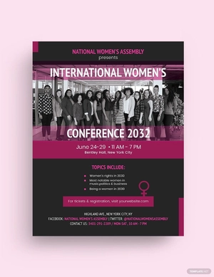 Women Conference Flyer Template