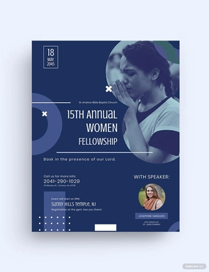 Women Fellowship Flyer Template