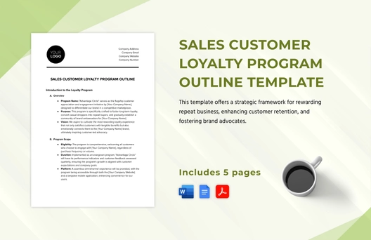 Sales Customer Loyalty Program Outline Template
