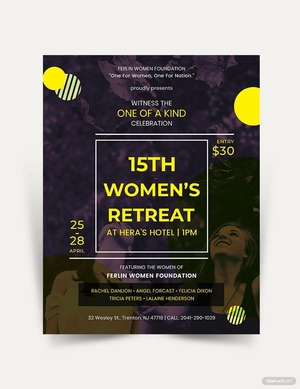 Women's Retreat Flyer Template