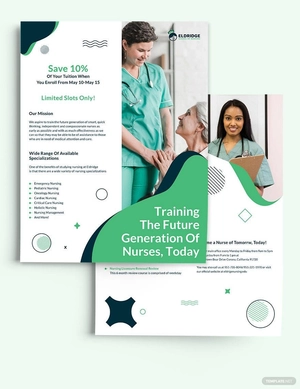 Eldridge School of Nursing Flyer Template