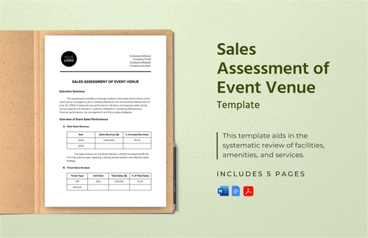 Sales Assessment of Event Venue Template
