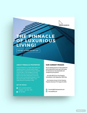 Apartment/Condo Marketing Flyer Template