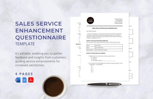 Sales Service Enhancement Questionnaire Template