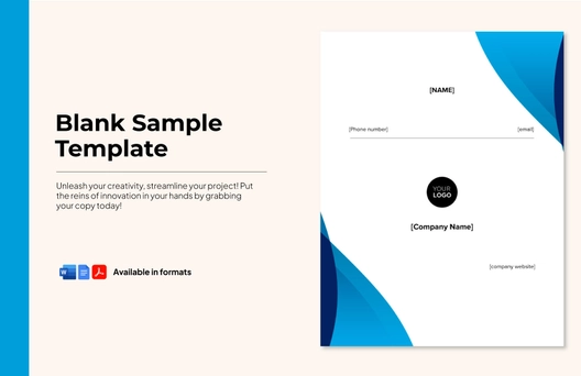 Blank Sample Template
