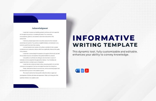 Thesis Acknowledgement Template Thesis Acknowledgement Template