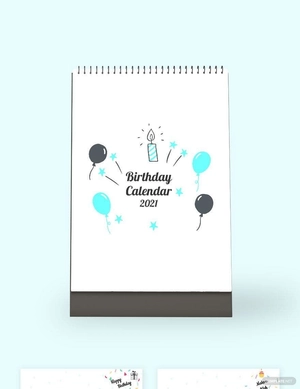Birthday Desk Calendar Template Birthday Desk Calendar Template